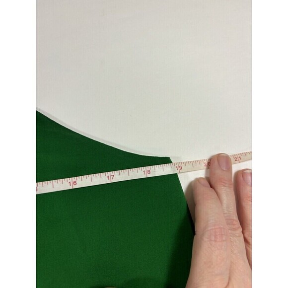 Alice + Olivia Halter Dress Bright Green Large Silk Dopamine Dressing - Picture 5 of 9